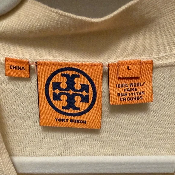 Tory Burch Ivory Button-Up Cardigan - Picture 2 of 3